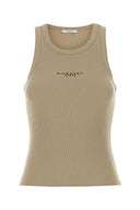 Givenchy Beige Stretch Cotton Tank Top
