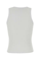Givenchy White Stretch Cotton Tank Top