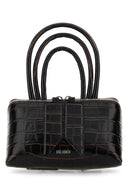 The Attico Dark Brown Leather Mini Friday Bag