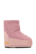 Moon Boot Pink Fabric Moon Boot X Guest In Residence Icon Low Ankle Boots