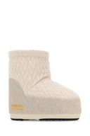 Moon Boot Ivory Fabric Moon Boot X Guest In Residence Icon Low Ankle Boots
