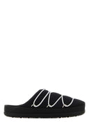 Moon Boot Black Fabric Slippers