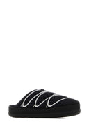 Moon Boot Black Fabric Slippers