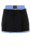 Gonna pantalone in twill nero Alexander Wang