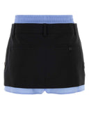Gonna pantalone in twill nero Alexander Wang