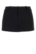 Alexander Wang Black Cotton Pant Skirt