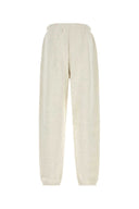 Fear Of God Essential Melange Light Grey Cotton Blend Joggers