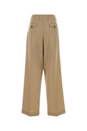 Golden Goose Deluxe Brand Beige Wool Wide Leg Flavia Pant