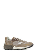Golden Goose Deluxe Brand Dove Grey Mesh And Suede Dad New Sneakers