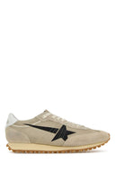 Golden Goose Deluxe Brand Beige Mesh And Suede Running Marathon Sneakers