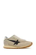 Golden Goose Deluxe Brand Beige Mesh And Suede Running Marathon Sneakers