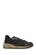 Golden Goose Deluxe Brand Charcoal Leather Running Dad Sneakers