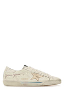 Golden Goose Deluxe Brand Ivory Leather Super Star Sneakers