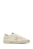Golden Goose Deluxe Brand Ivory Leather Super Star Sneakers