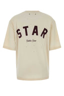 Golden Goose Deluxe Brand Cream Cotton Oversize T Shirt
