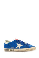 Golden Goose Deluxe Brand Blue Suede Super Star Sneakers