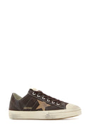 Golden Goose Deluxe Brand Chocolate Leather V Star 2 Sneakers