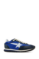 Golden Goose Deluxe Brand Blue Fabric And Suede Running Marathon Sneakers