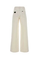 Lois White Denim Skater Loose Wide Leg Jeans