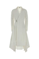 Loewe White Poplin Shirt Dress