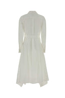 Loewe White Poplin Shirt Dress