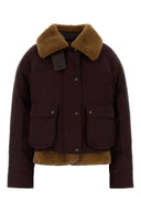 Loewe Burgunderfarbene Jacke aus Baumwollmischung