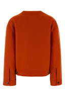 Loewe Orange Wool Blend Cardigan