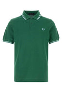 Fred Perry Green Piquet Polo Shirt