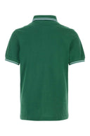 Fred Perry Green Piquet Polo Shirt