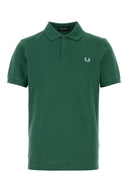 Fred Perry Green Piquet Polo Shirt
