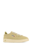Autry Pistachio Green Suede Medalist Sneakers