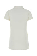 Autry White Cotton Polo Dress