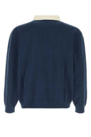 Autry Blue Knit Oversize Polo Shirt