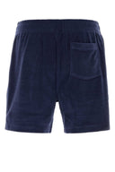Polo Ralph Lauren Navy Blue Terry Fabric Bermuda Shorts