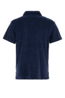 Polo Ralph Lauren Navy Blue Terry Fabric Polo Shirt