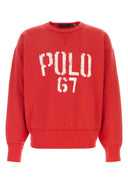 Polo Ralph Lauren Red Cotton Blend Sweatshirt