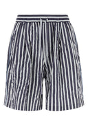 Dolce & Gabbana Embroidered Viscose Blend Bermuda Shorts