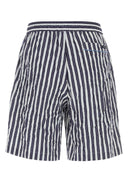 Dolce & Gabbana Embroidered Viscose Blend Bermuda Shorts