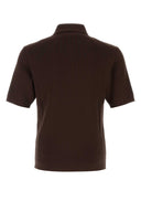 Polo Dolce & Gabbana in cotone marrone scuro