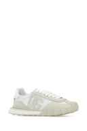 Dolce & Gabbana Two Tone Canvas And Suede Dg Athletic Sneakers