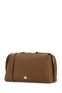 Borsa Vittoria in pelle color cammello Dolce & Gabbana