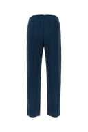 Homme Plisse' Issey Miyake Navy Blue Polyester Pant