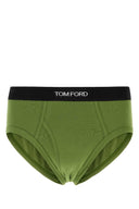 Tom Ford Pistachio Green Stretch Cotton Slip
