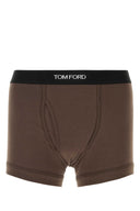 Tom Ford Chocolate Stretch Cotton Boxer