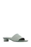 Mm6 Maison Margiela Powder Blue Satin Anatomic Numeric Mules