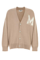Mm6 Maison Margiela Beige Wool And Acrylic Cardigan
