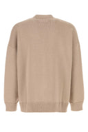 Mm6 Maison Margiela Beige Wool And Acrylic Cardigan