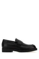 Mm6 Maison Margiela Black Leather Loafers