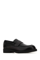 Mm6 Maison Margiela Black Leather Loafers