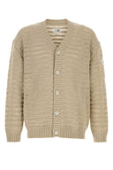Mm6 Maison Margiela Beige Cotton Cardigan